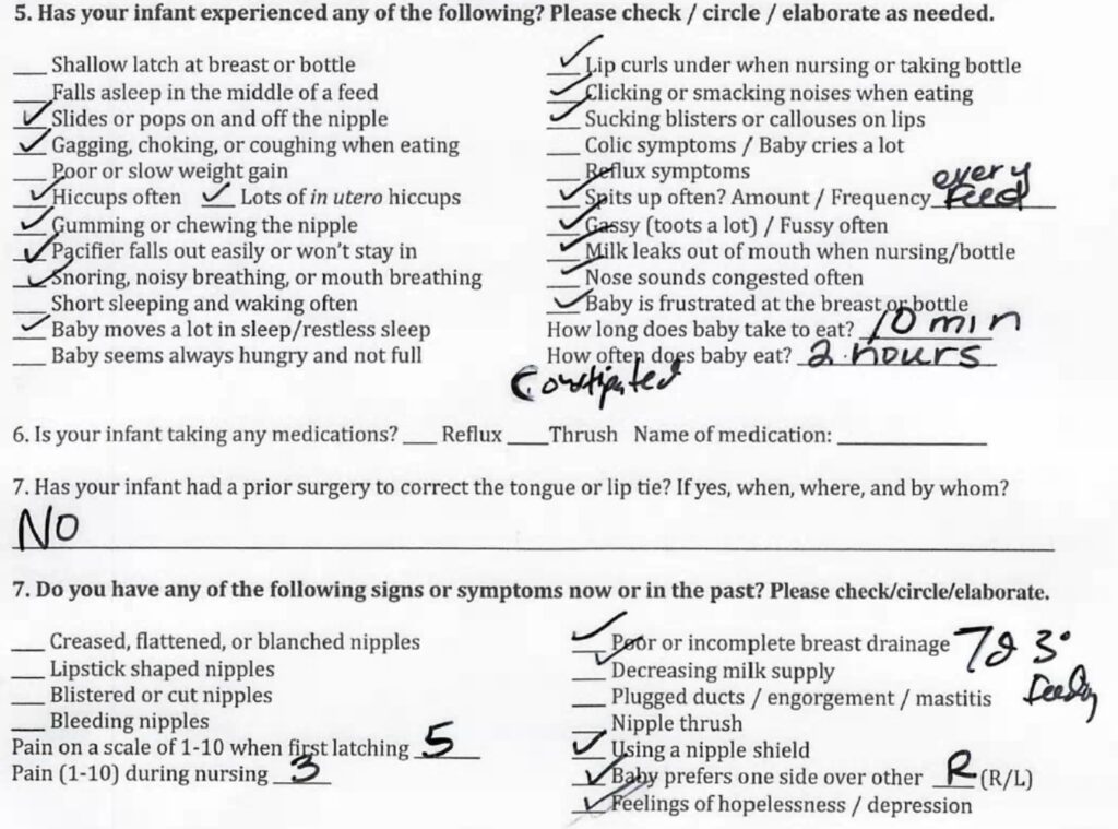 postpartum depression tongue ties